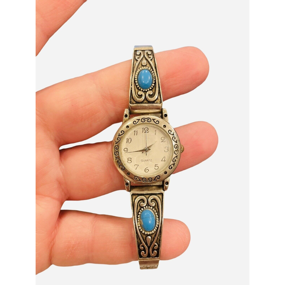 SR626SW Women's Wristwatch Quartz Silver Stainless Steel Turquoise Japan